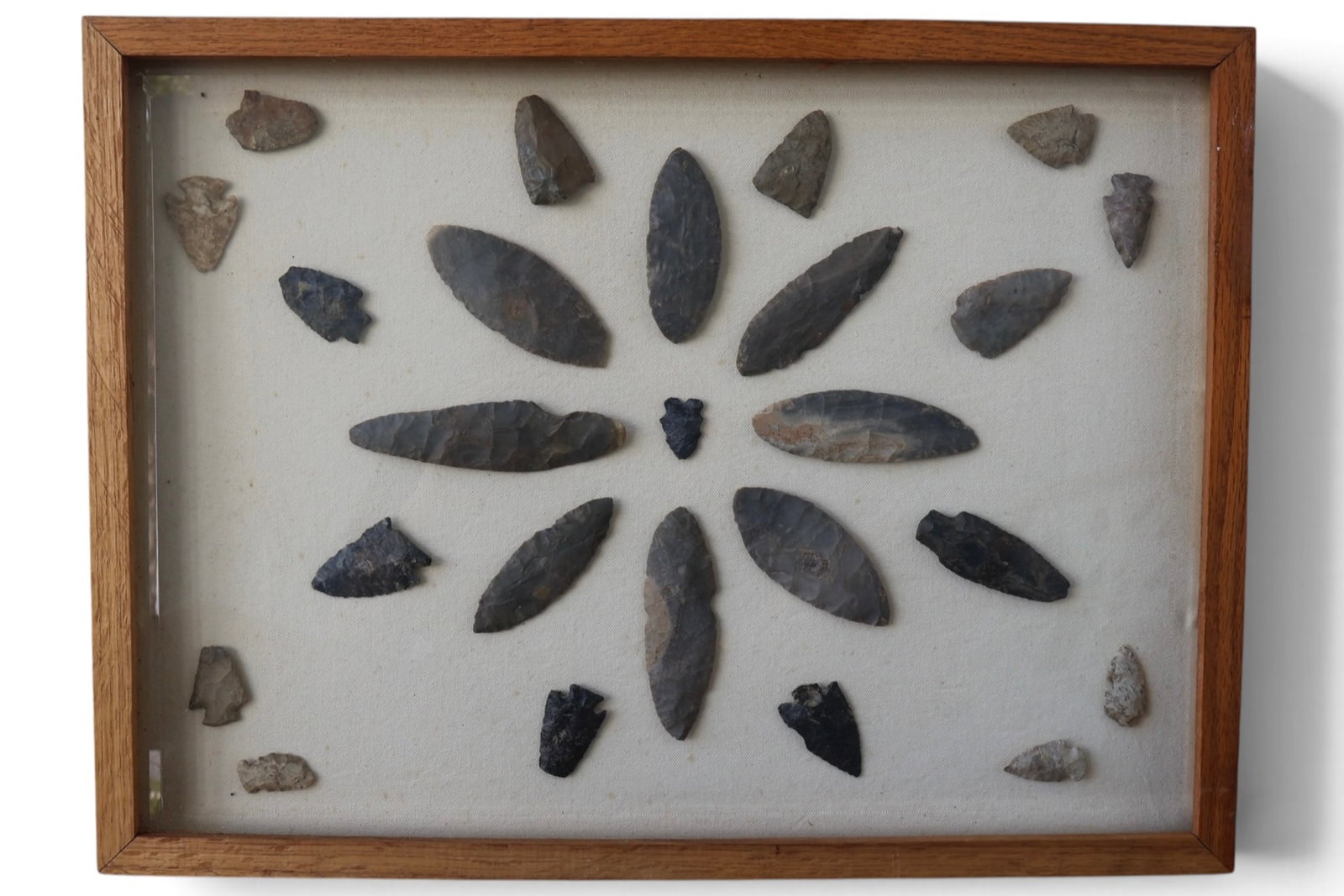A Very Large Framed Collection of Ohio Native American Artifacts #2 (1 of 7)
