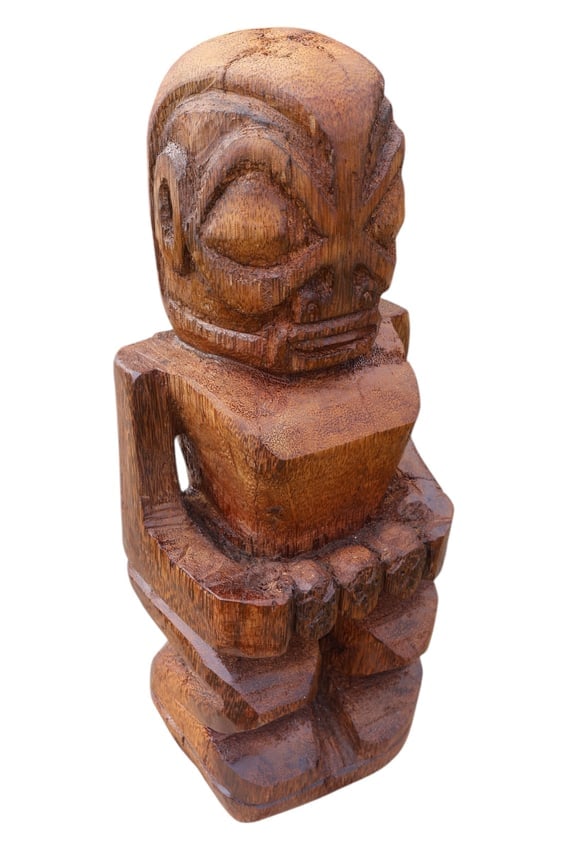 A Huge Marquesas Islands Carved Polynesian Tiki Statue (1 of 6)