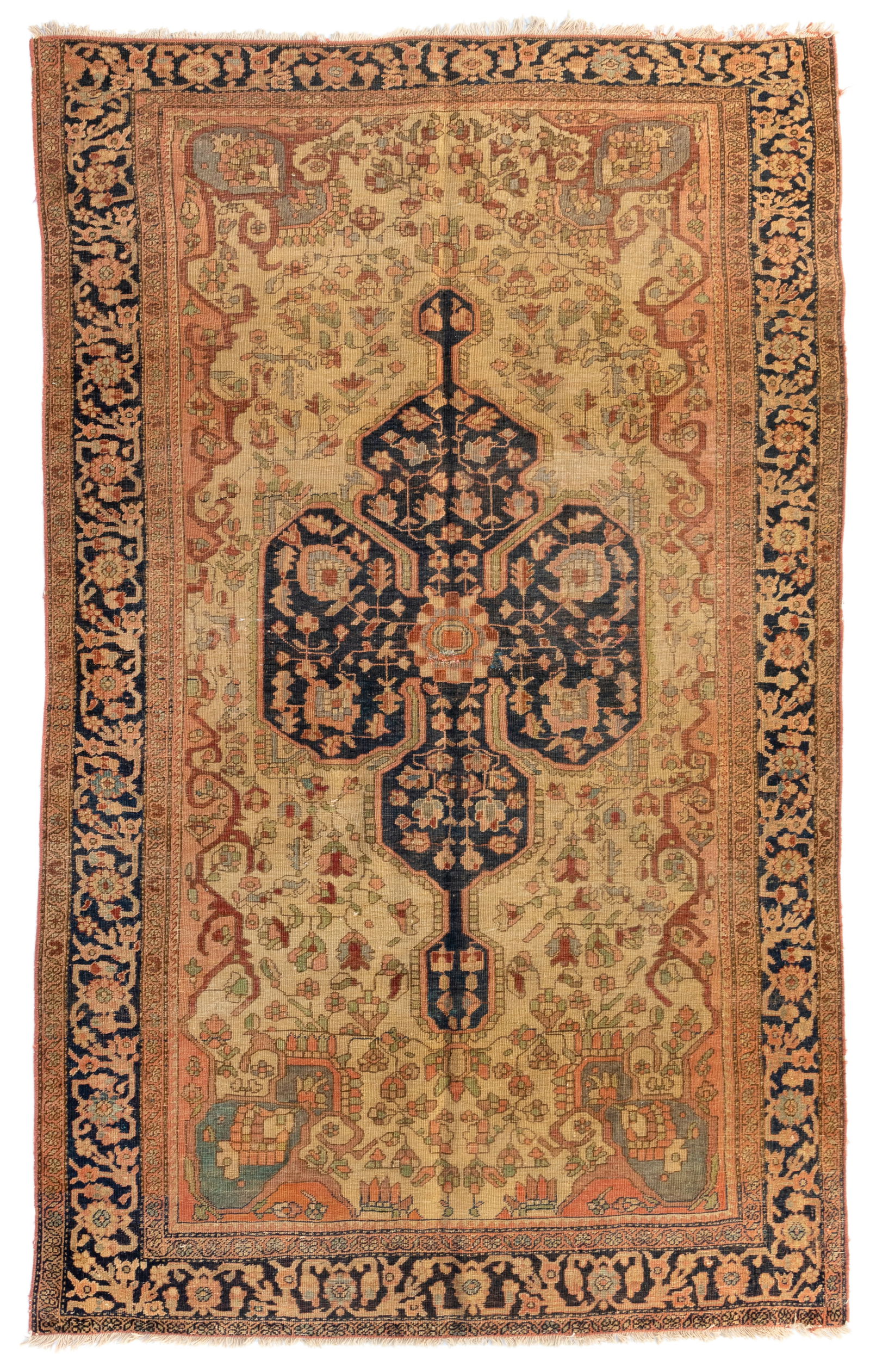 Antique Farahan Sarouk Rug