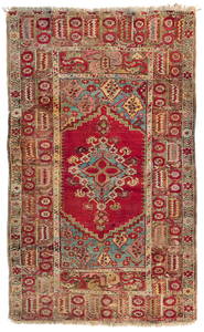 Antique Turkish Gordez Rug