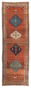 Antique Caucasian Karabagh Runner Rug