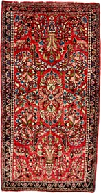 Antique Sarouk Mini Rug