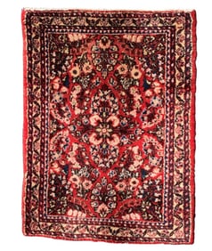 Antique Sarouk Mini Rug Mat