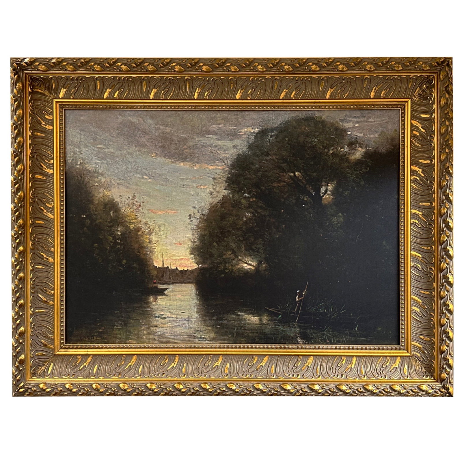 Lagoon at Sundown by Camille Corot (1 of 1)