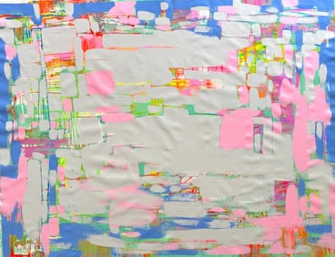Adrift 2 Abstract Art Original Painting, Large Size Ready to Hang