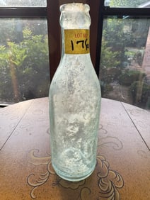 Frosted Glass Antique Savannah Coke Bottling Company Glass