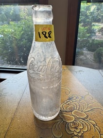 Embossed Helena,GA Frosted Glass Coca Cola Bottle