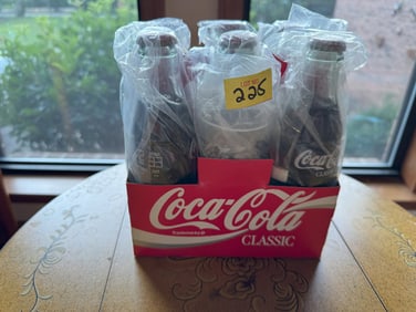 6pk Electro Mech Coca Cola Bottles #12