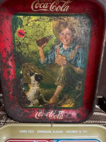 Drink Coca Cola Boy with Dog Tray