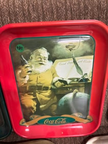Santa Claus Coca Cola Tray