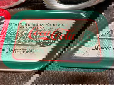 Beware of Imitations Coca Cola Tray