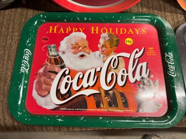 1999 Santa Claus Coca Cola Tray