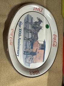 Kroger Oval Mules and Wagon Coca Cola Tray