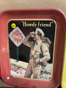 Howdy Friend 1992 Coca Cola Tray