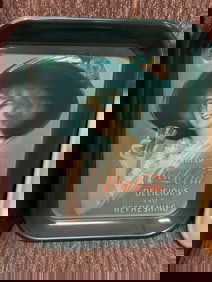 Delicious and Refreshing with Lady #2 Coca Cola tray