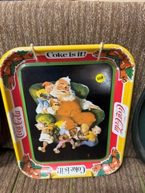 Coke Is It Santa 1982 Tray