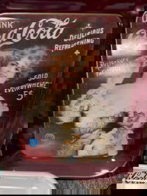 Drinking Relieves Fatigue Coca Cola Tray