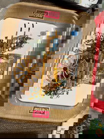 Basket Wagon Coca Cola Tray