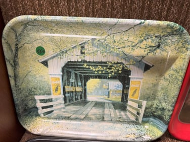 Covered Bridge 1999 Coca Cola Tray