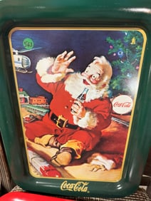 Sand and Train 1994 Coca Cola Tray