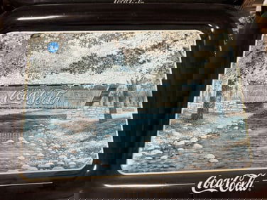 Autumn Bridge 1996 Coca Cola Tray