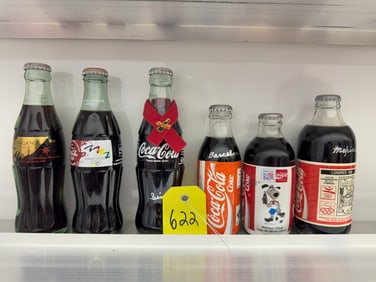 6pk Olympics & World Cup Coca Cola Bottles