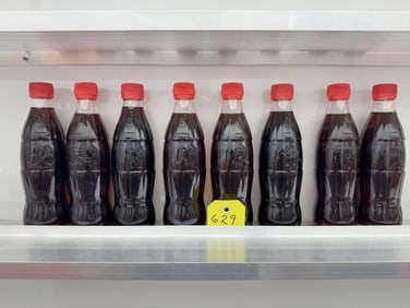 8pk Olympic Embossed Coca Cola Bottles
