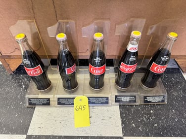 5xCoca Cola Employee-Type Trophy Coca Colas