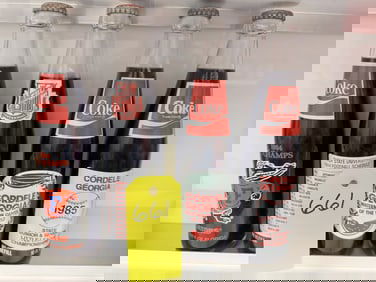 4xAssorted Coke Bottles 10oz