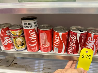 12xOld Coca Cola Cans