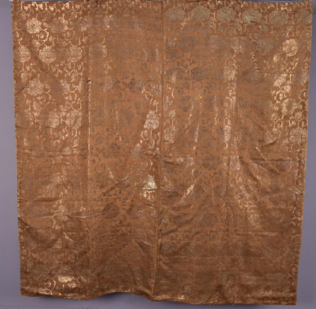 JAPANESE or CHINESE SILK BROCADE, 18th C (1 of 4)