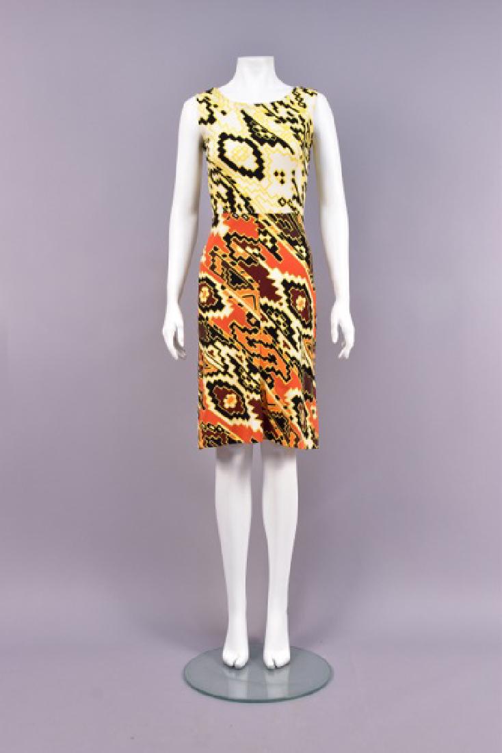 LANVIN PRINTED KNIT DAY DRESS, 1960s (1 of 4)