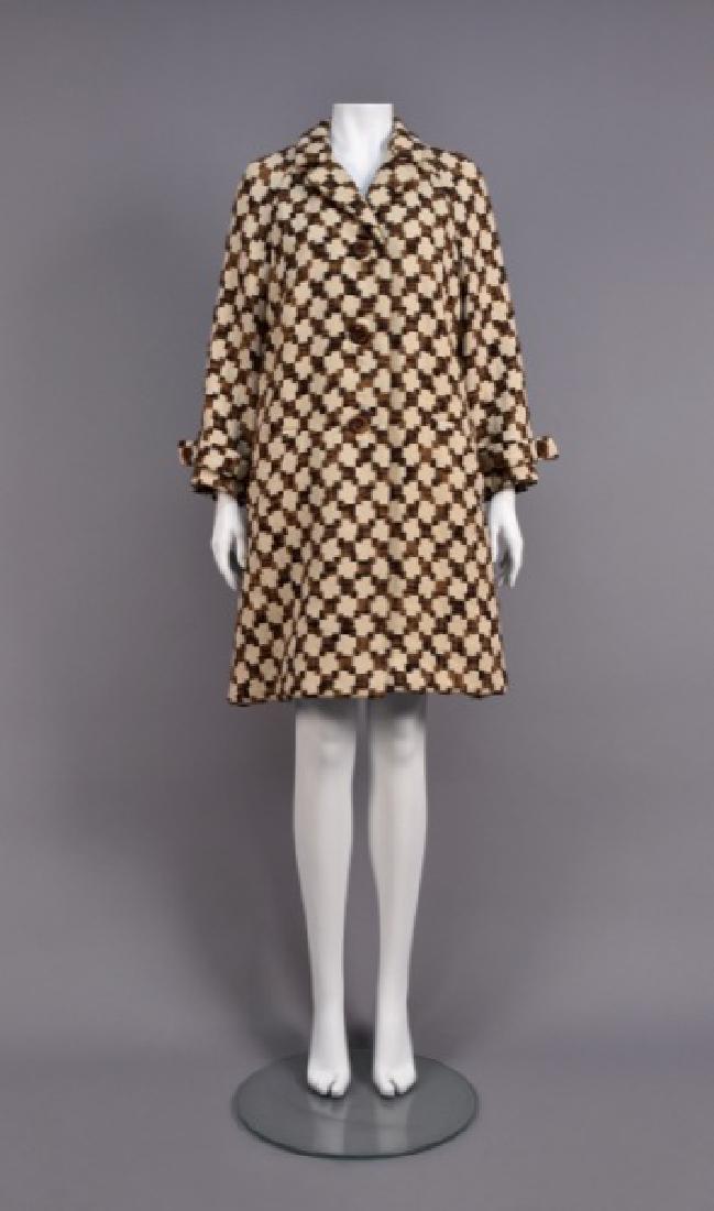 GEOFFREY BEENE NOVELTY WEAVE COAT, FALL 1966 (1 of 4)