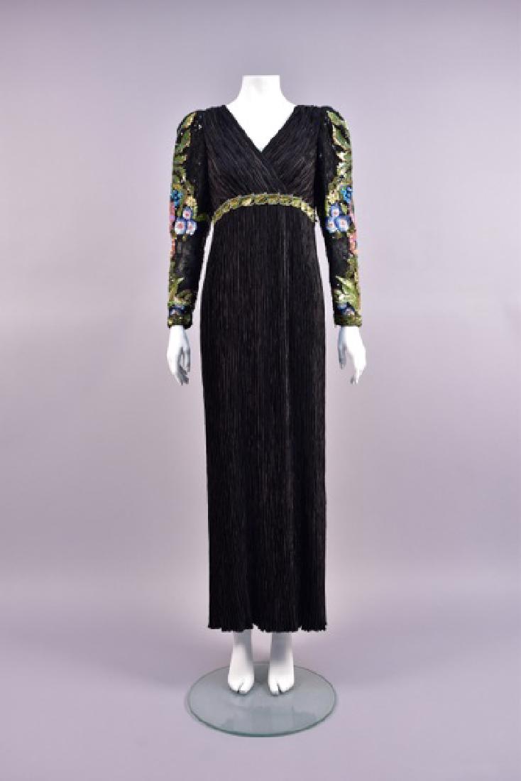 MARY McFADDEN BEADED EVENING DRESS, 1980s (1 of 4)
