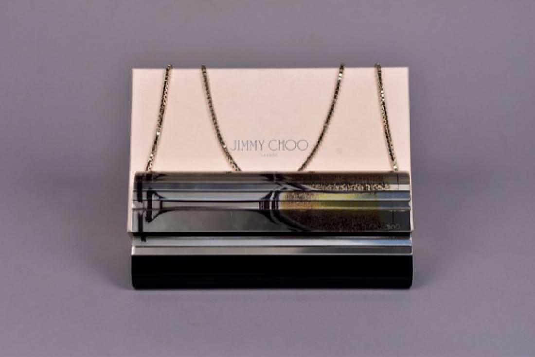 JIMMY CHOO MIRRORED CLUTCH with CHAMPAGNE FLUTES (1 of 3)