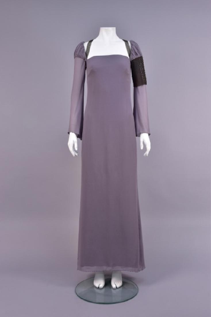 VERSACE DEADSTOCK SILK and CHAIN MAIL GOWN, 1998. (1 of 5)