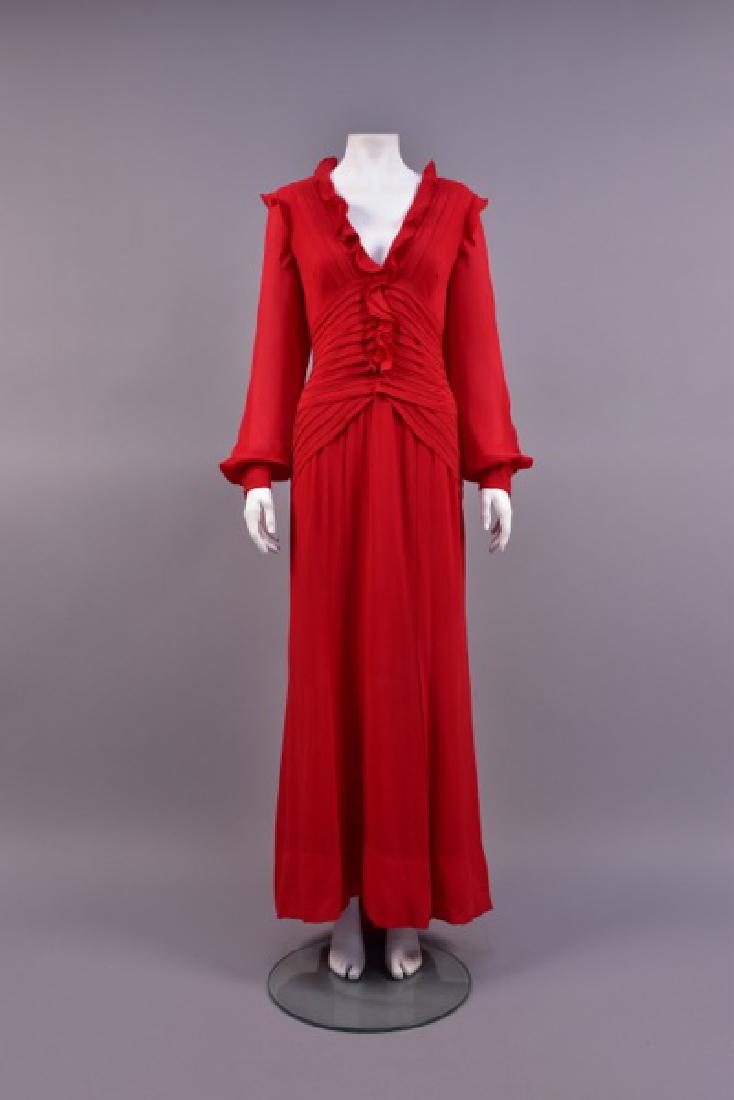 CAROLINA HERRERA DEADSTOCK SILK EVENING DRESS (1 of 4)