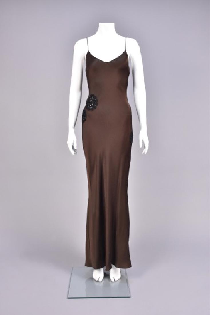 JOHN GALLIANO BIAS-CUT GOWN with CROCHET INSERTS (1 of 5)