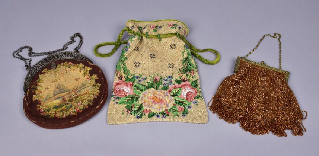 THREE PURSES and SEVEN HINGED FRAMES, EARLY 20th C (1 of 3)