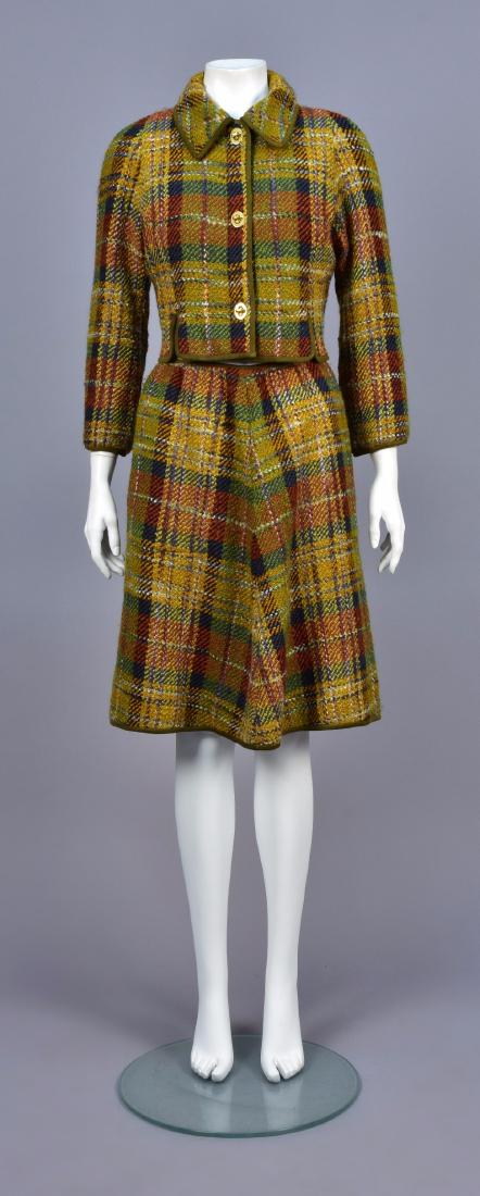 BONNIE CASHIN POLYCHROME WOOL SKIRT SUIT, 1960s (1 of 4)