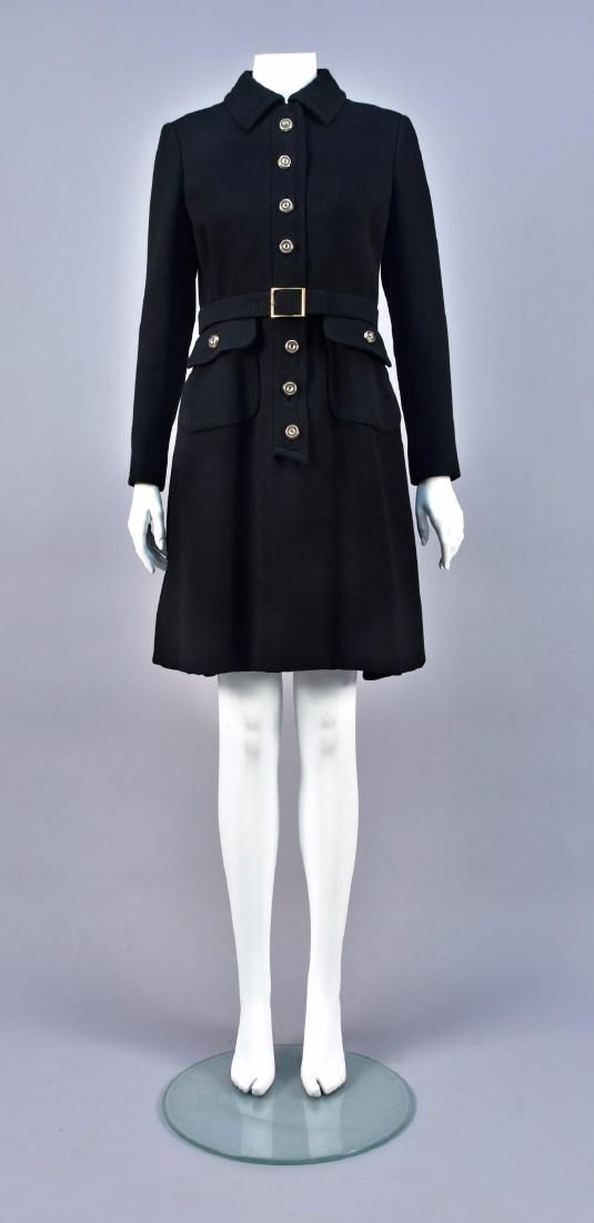 GEOFFREY BEENE WOOL COATDRESS, c. 1968 (1 of 4)