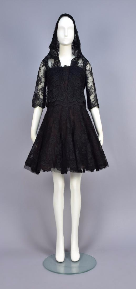 dior black lace dress