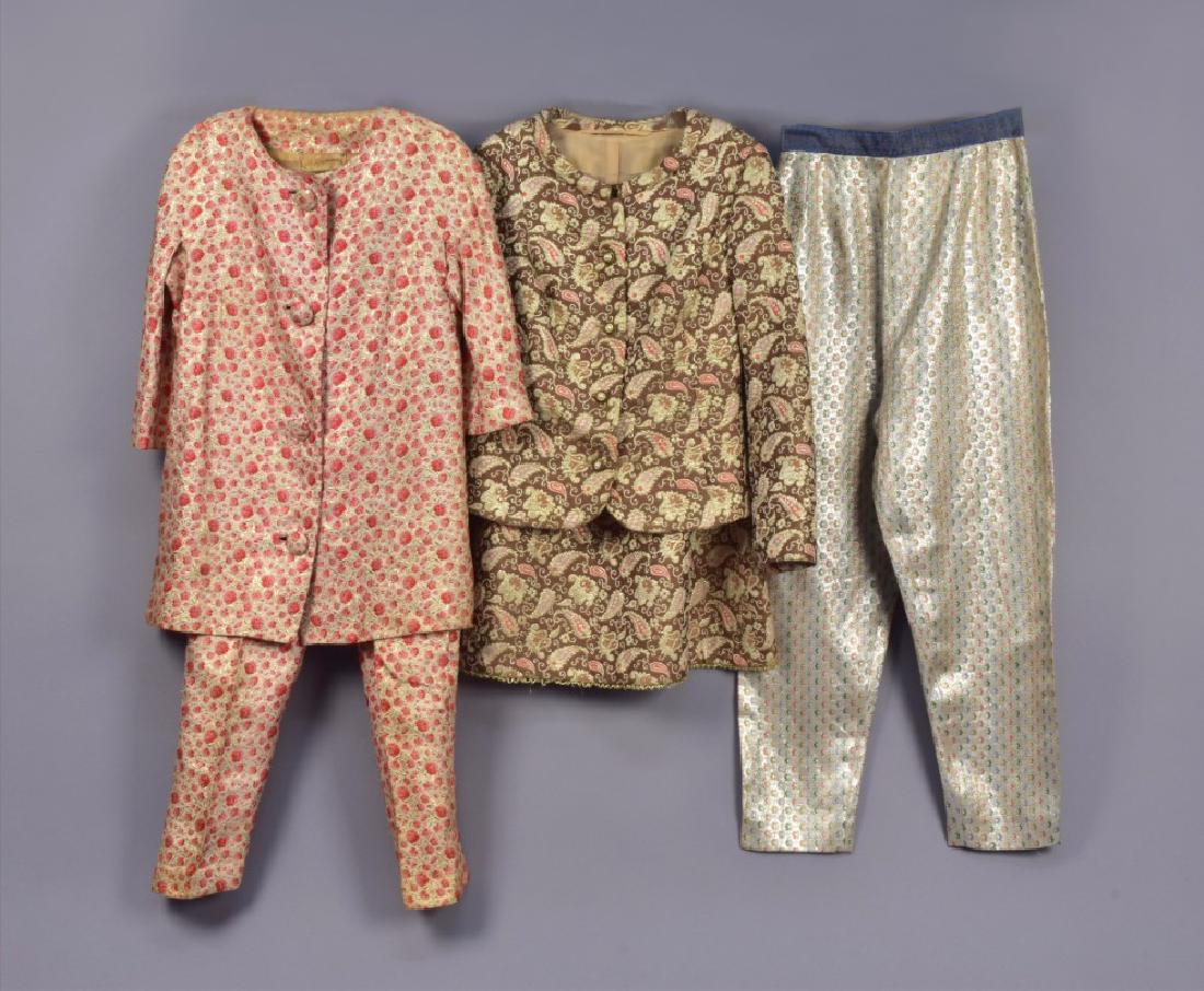 THREE INDIAN-INSPIRED METALLIC BROCADE GARMENTS, 1960s (1 of 5)