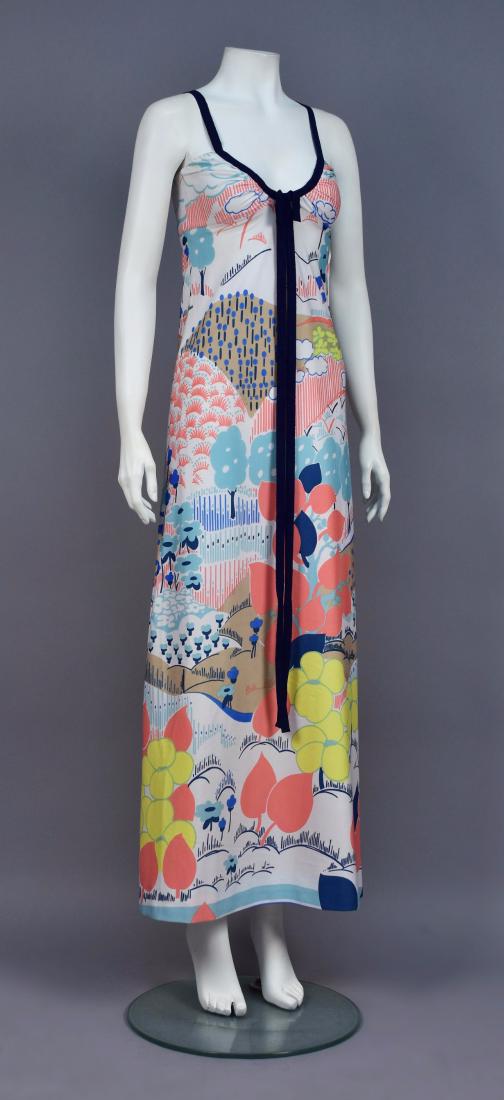 LANVIN PRINTED KNIT MAXI DRESS, 1970s (1 of 4)