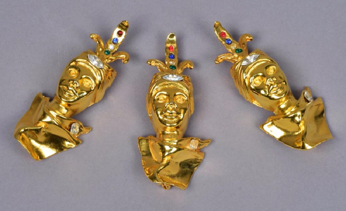 THREE PATRICK KELLY FIGURAL BROOCHES, 1980s (1 of 2)