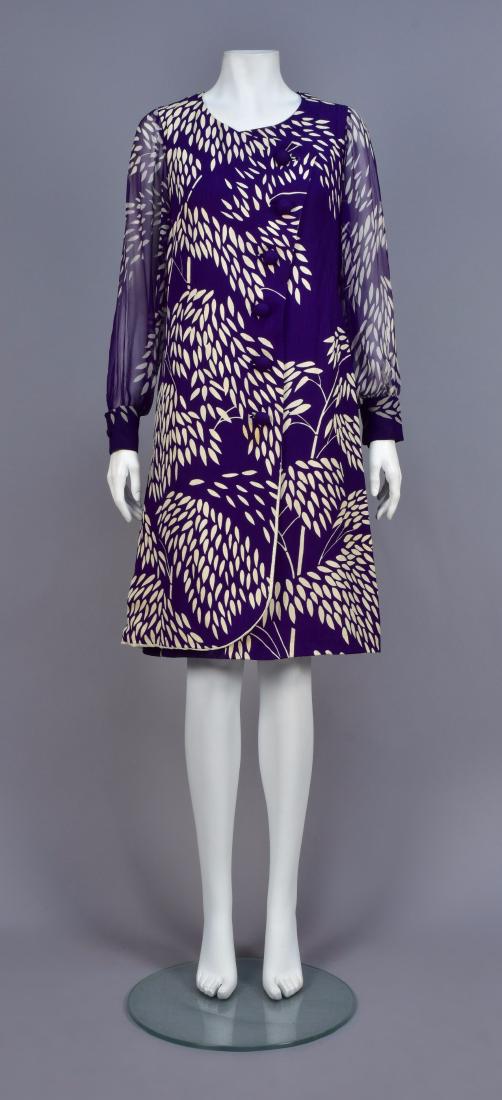 HANAE MORI BAMBOO PRINT SILK DRESS (1 of 4)