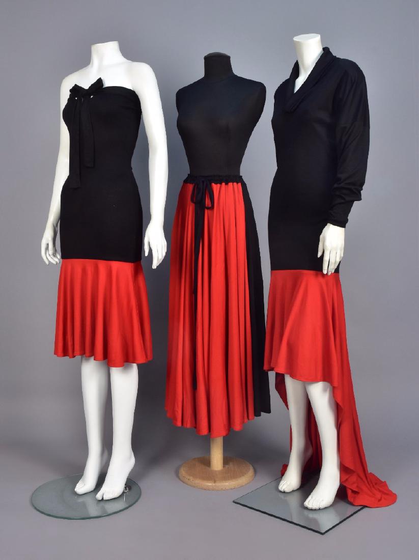THREE PATRICK KELLY BI-COLOR GARMENTS, FALL/WINTER 1986 (1 of 5)
