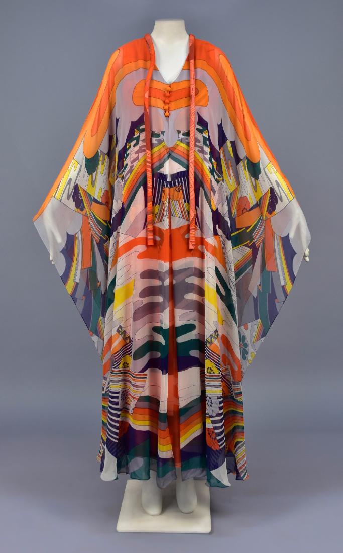 HANAE MORI PRINTED SILK GOWN, 1980s (1 of 6)