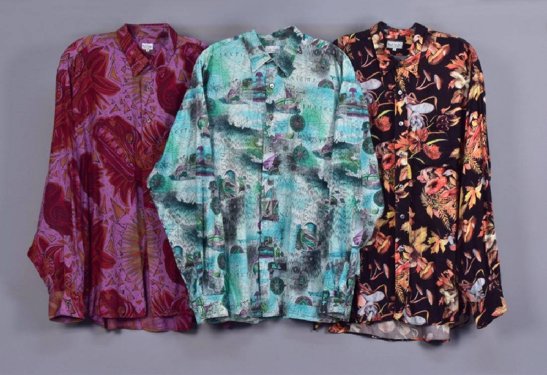 THREE MENS PAUL SMITH PRINTED SHIRTS, 1980s (1 of 7)