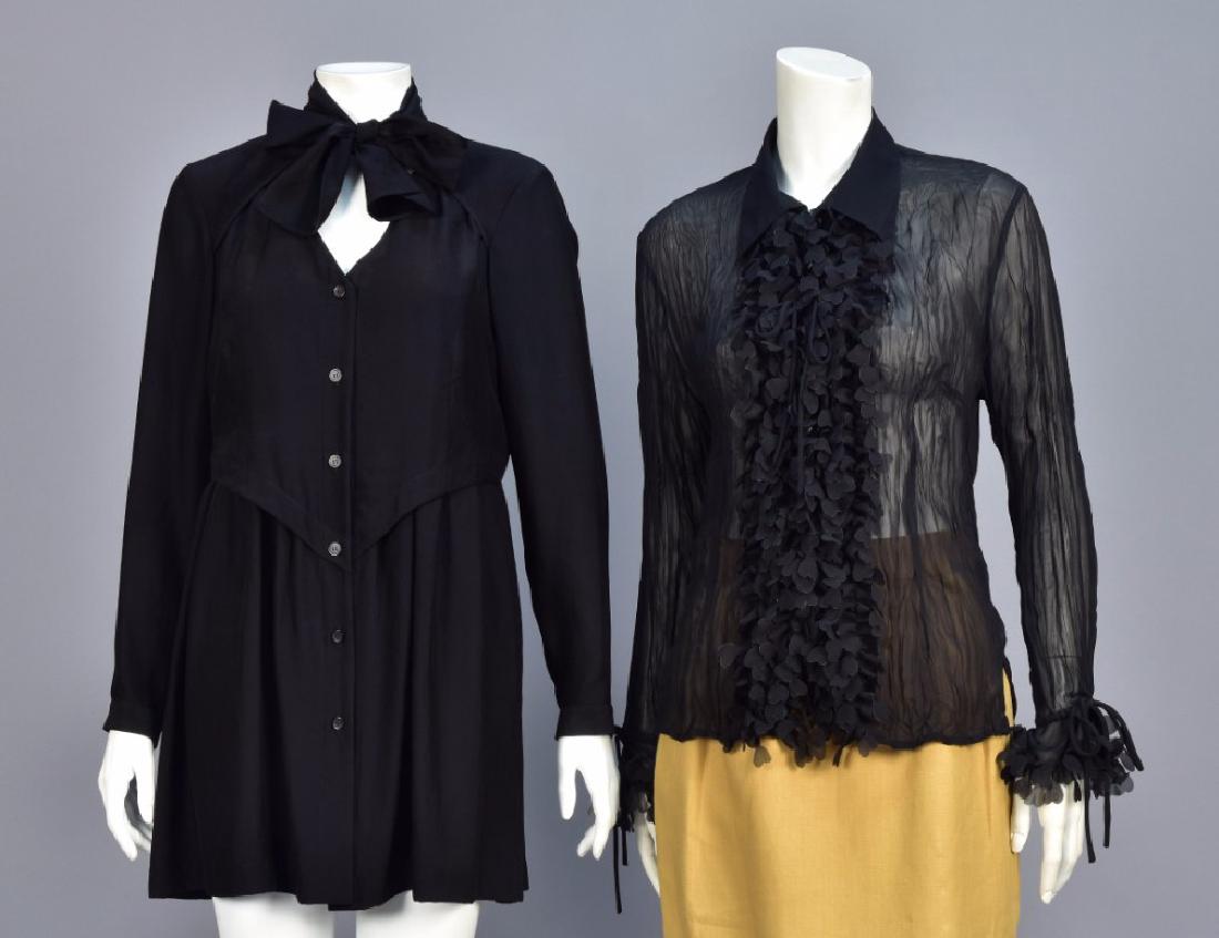 ISSEY MIYAKE BLACK POLYESTER TUNIC (1 of 5)